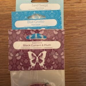 Scentsy Scent Circles - Blue, Purple, and Cream